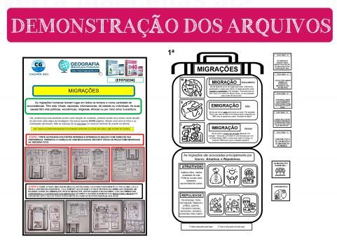 Atividade lúdica de Geografia sobre migrações